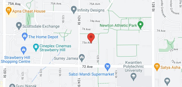 map of 12454 73A AVENUE